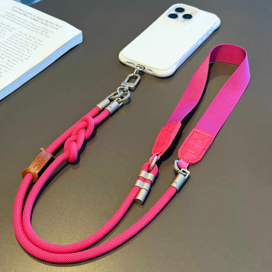 3-in-1 Minimalist Rope Crossbody Phone Lanyard