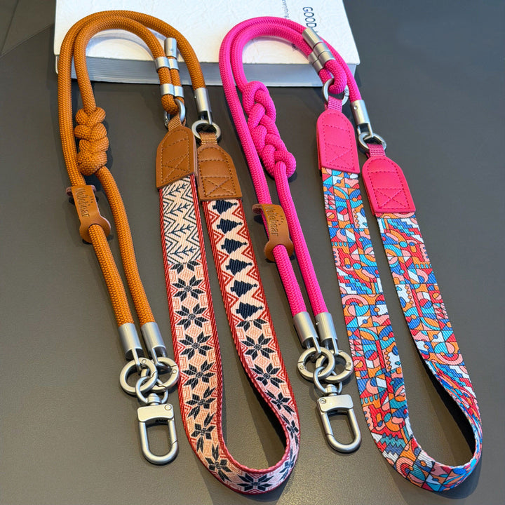 3-in-1 Boho Woven Crossbody Phone Lanyard