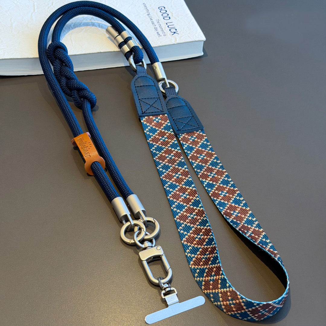 3-in-1 Boho Woven Crossbody Phone Lanyard