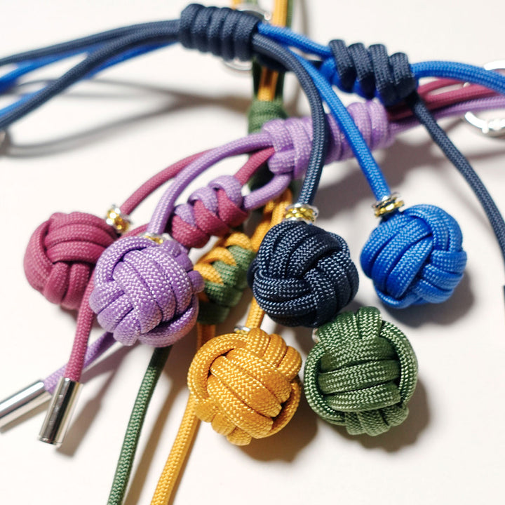Handmade Adjustable Braided Ball Bag Charm