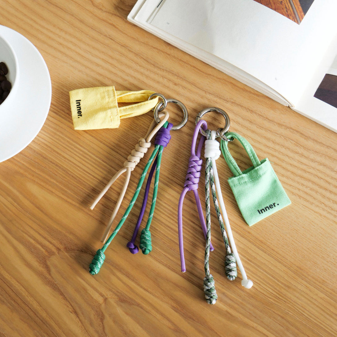 Handmade Multi-Charm Bag Charm Keyring