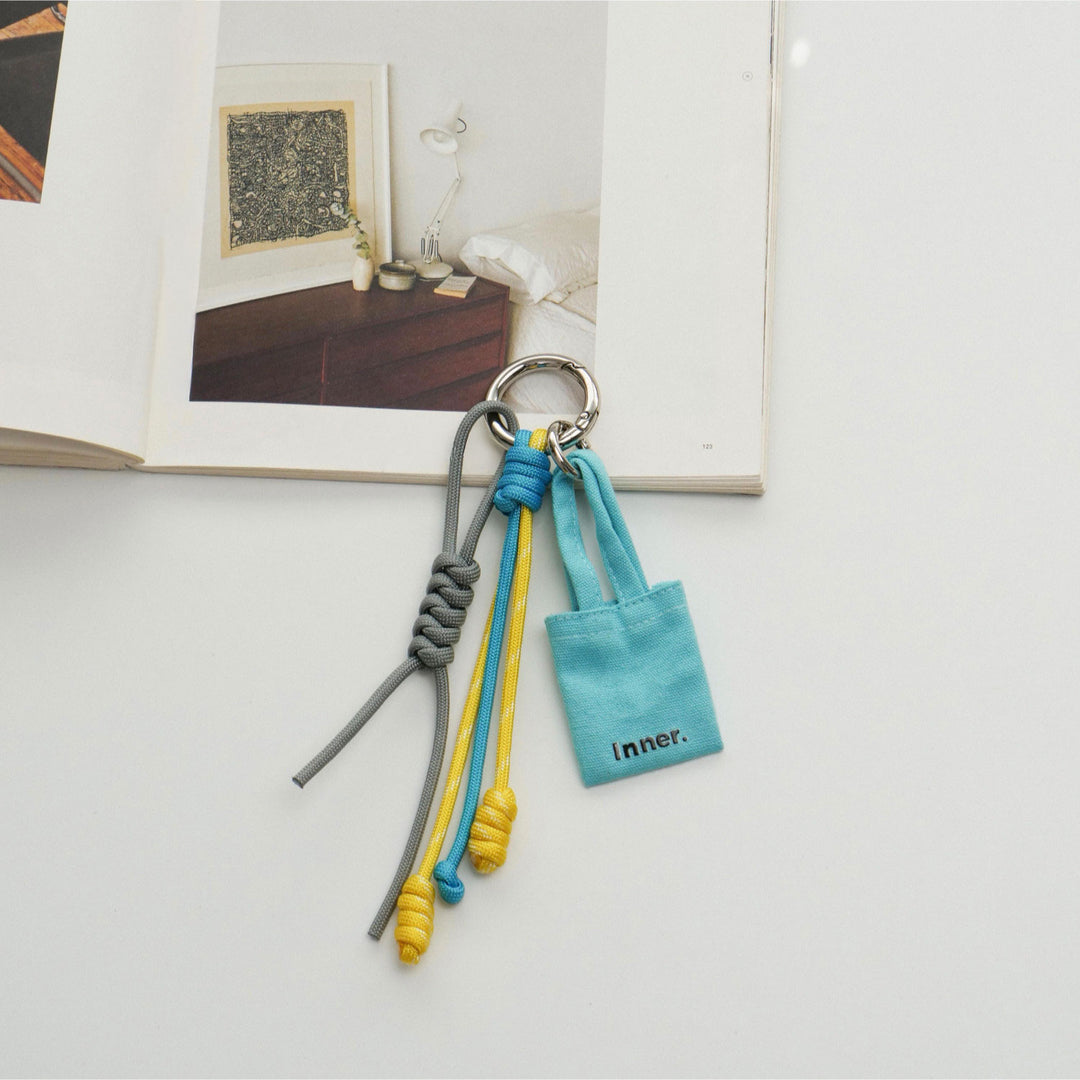 Handmade Multi-Charm Bag Charm Keyring