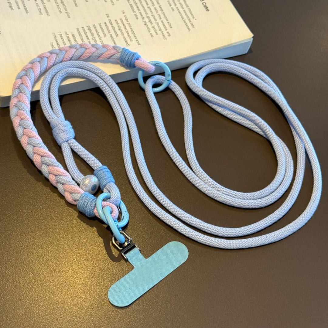3-in-1 Classic Soft Braided Crossbody Phone Lanyard