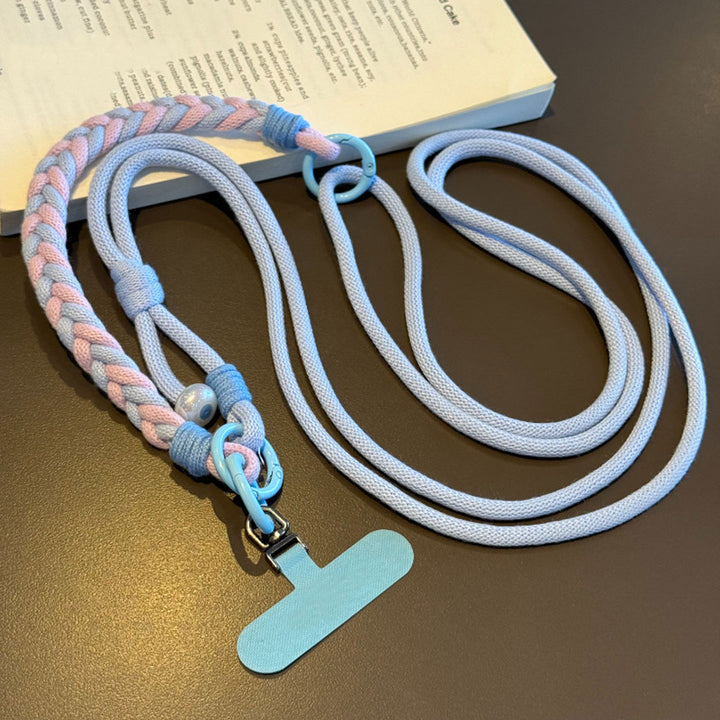 3-in-1 Classic Soft Braided Crossbody Phone Lanyard