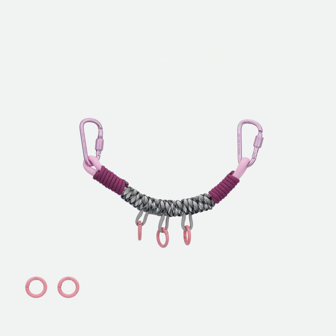 Handmade Multi-Clip Paracord Bag Charm