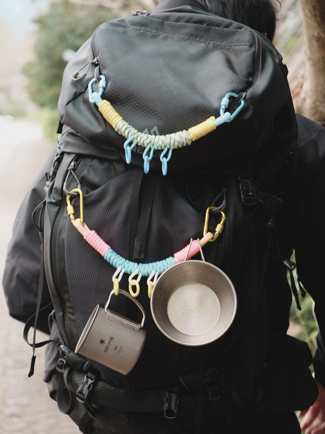 Handmade Multi-Clip Paracord Bag Charm