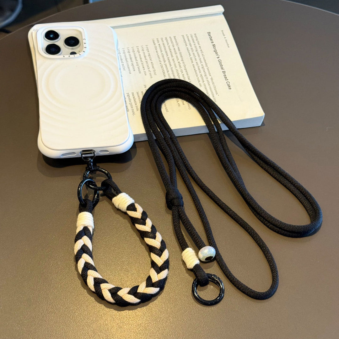 3-in-1 Classic Soft Braided Crossbody Phone Lanyard
