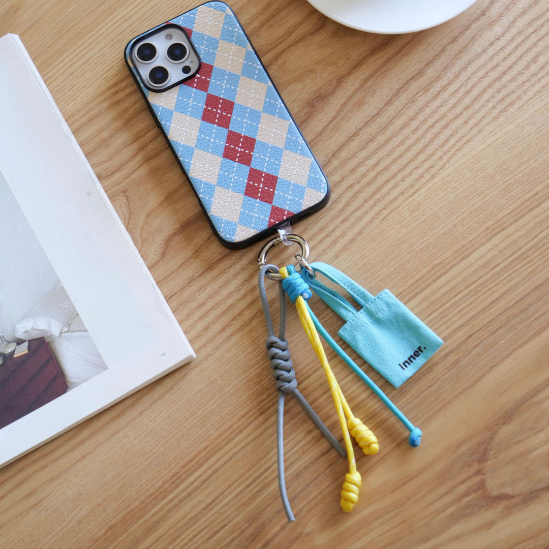 Handmade Multi-Charm Bag Charm Keyring