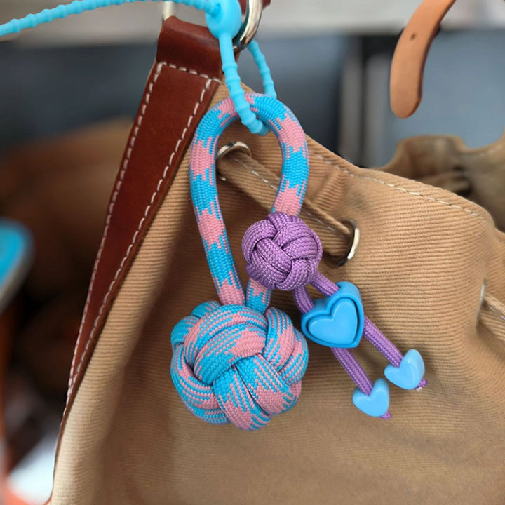 Handmade Braided Ball Bag Charm