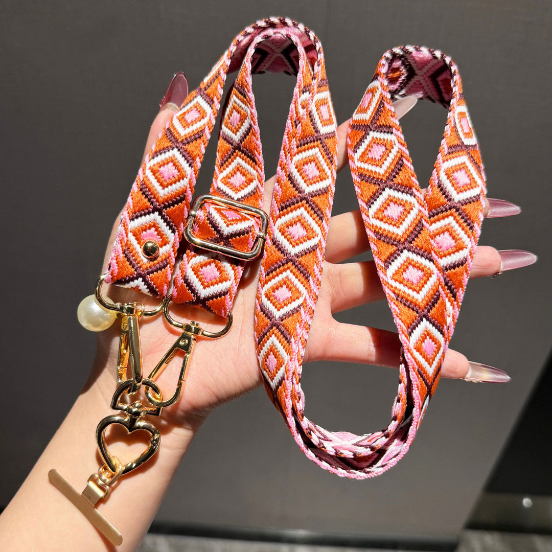 Artisan Patterned Crossbody Phone Lanyard