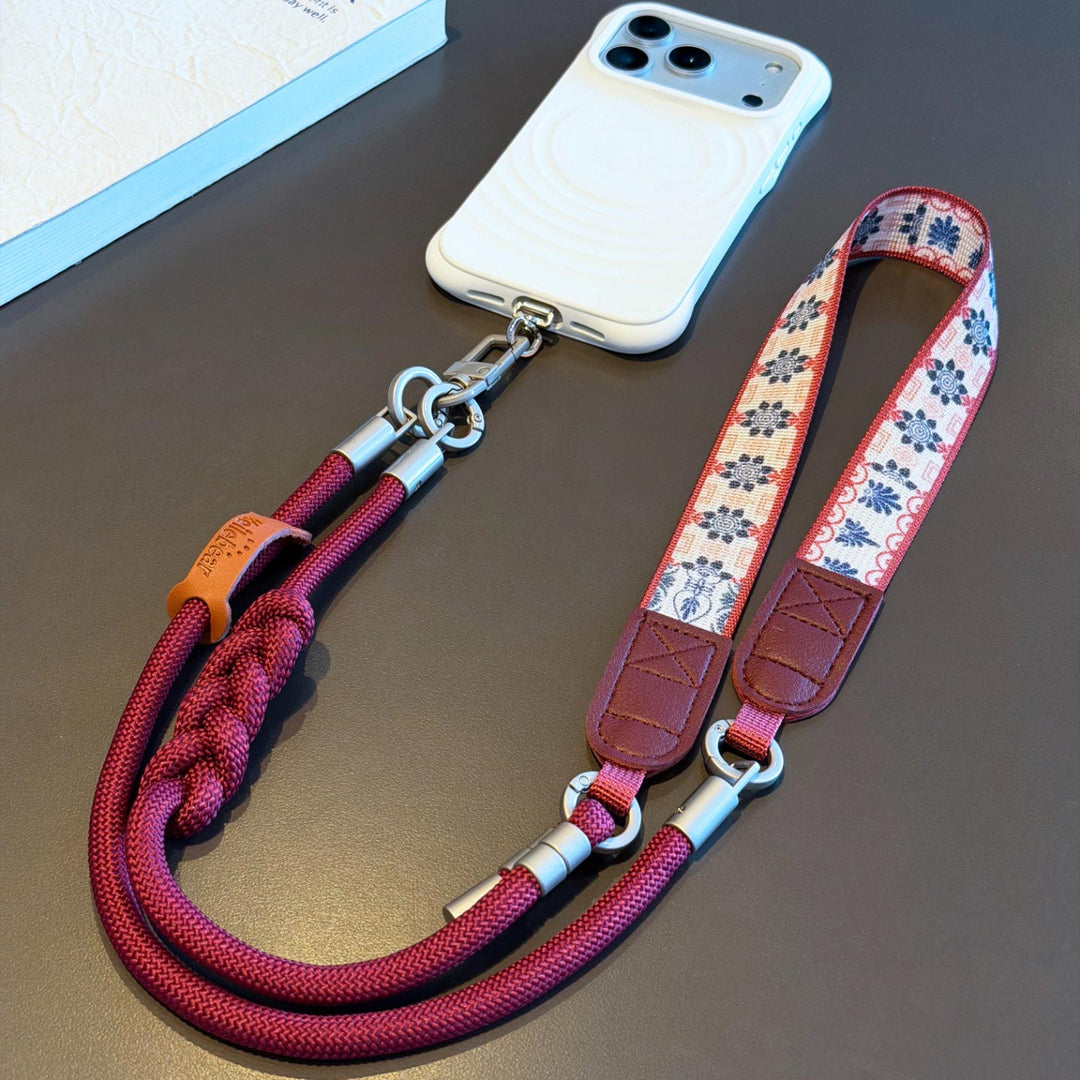 3-in-1 Boho Woven Crossbody Phone Lanyard