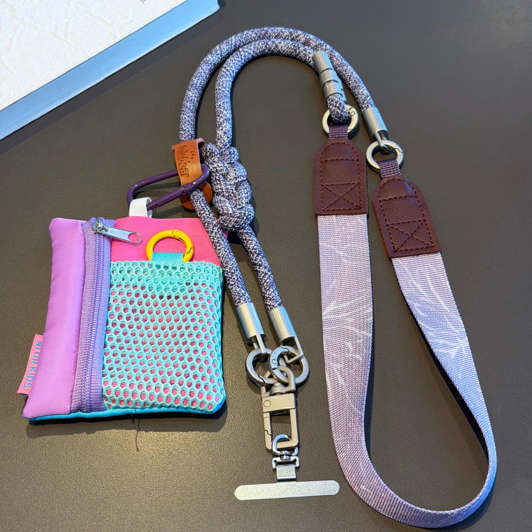 3-in-1 Boho Woven Crossbody Phone Lanyard