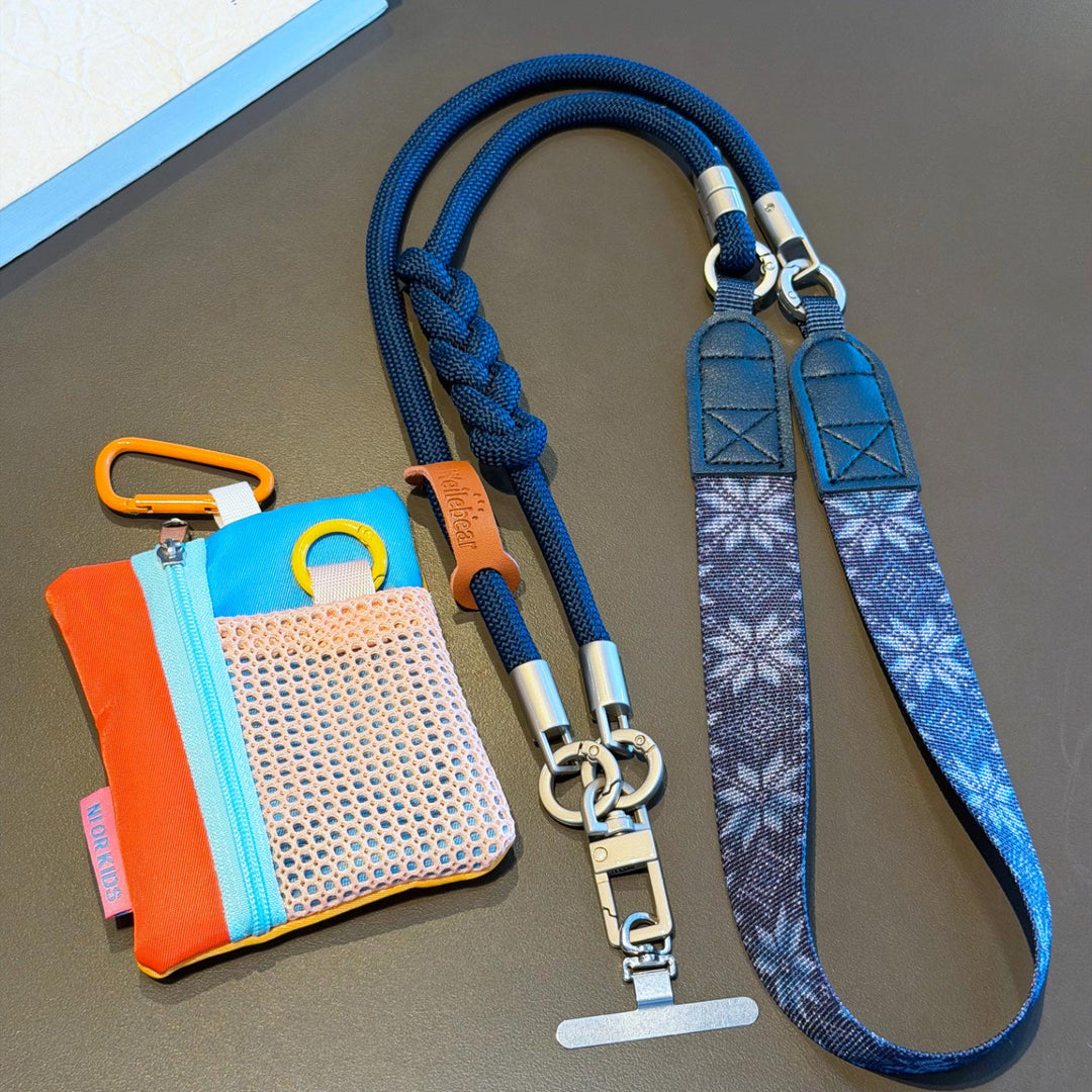 3-in-1 Boho Woven Crossbody Phone Lanyard