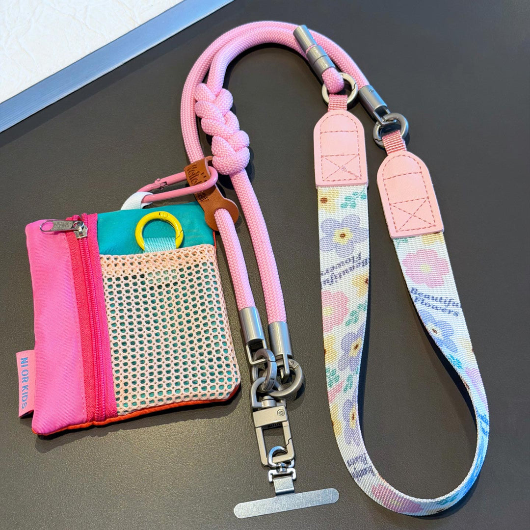 3-in-1 Boho Woven Crossbody Phone Lanyard