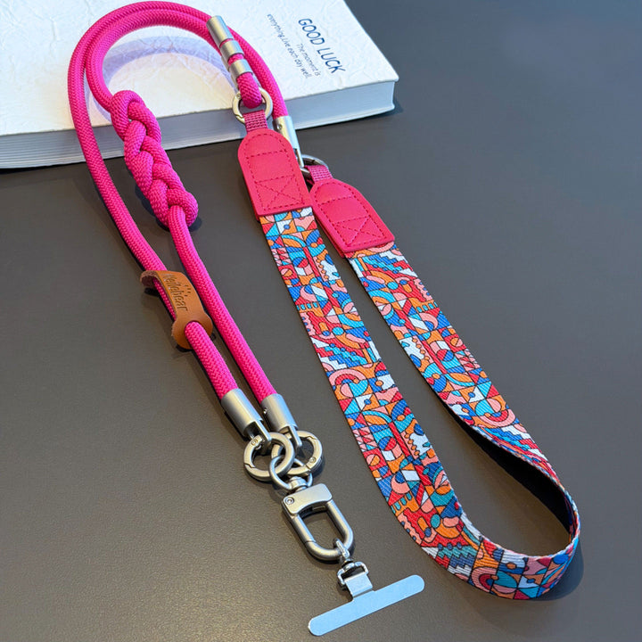 3-in-1 Boho Woven Crossbody Phone Lanyard