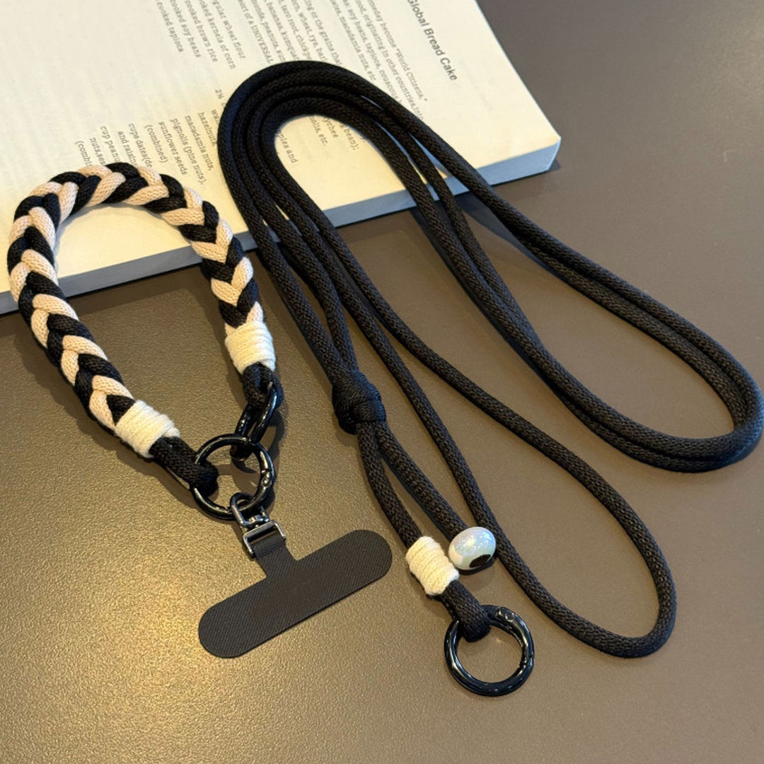 3-in-1 Classic Soft Braided Crossbody Phone Lanyard