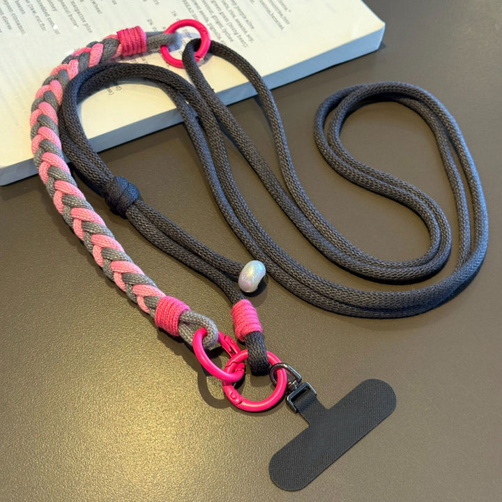 3-in-1 Classic Soft Braided Crossbody Phone Lanyard