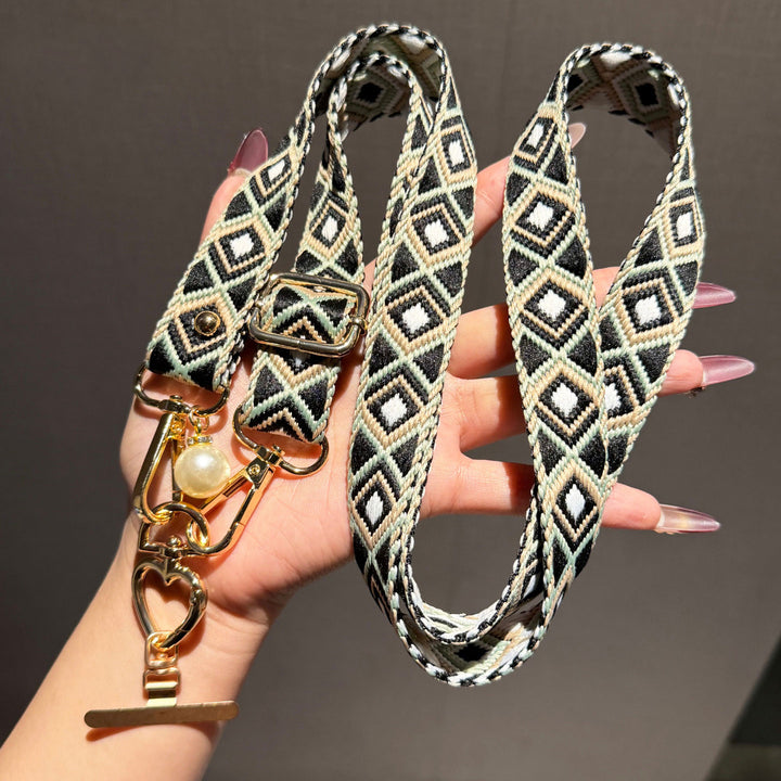 Artisan Patterned Crossbody Phone Lanyard