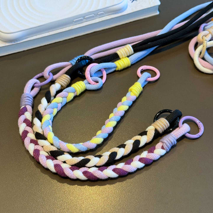 3-in-1 Classic Soft Braided Crossbody Phone Lanyard
