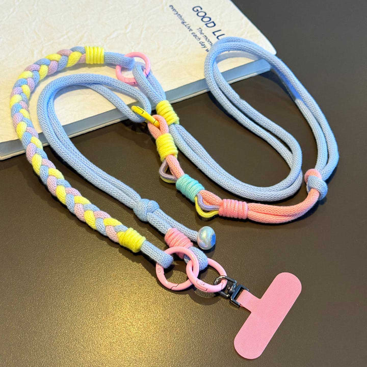 3-in-1 Classic Soft Braided Crossbody Phone Lanyard