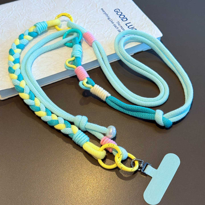 3-in-1 Classic Soft Braided Crossbody Phone Lanyard