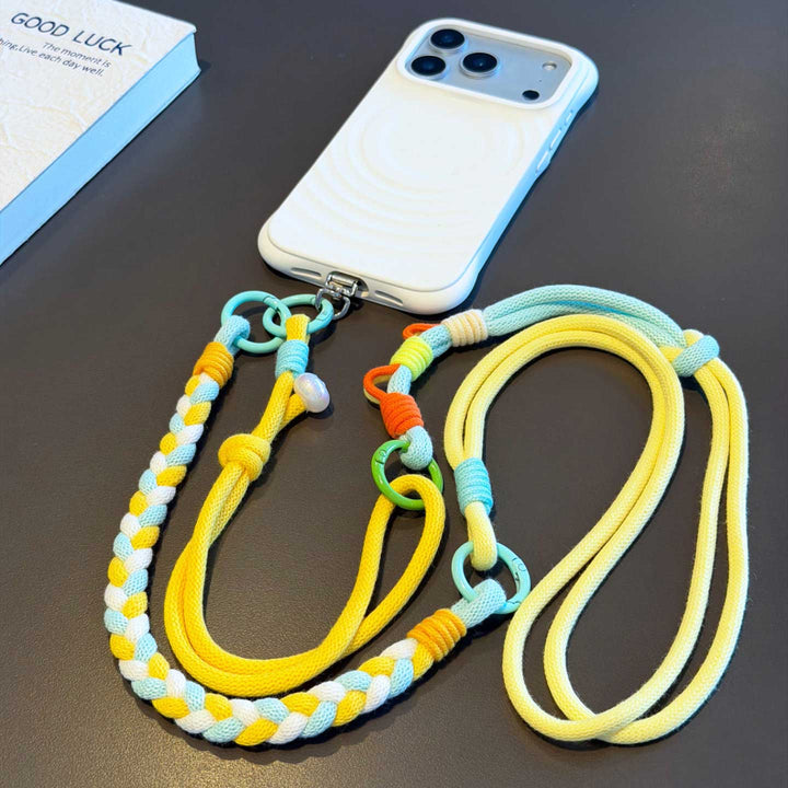 3-in-1 Classic Soft Braided Crossbody Phone Lanyard