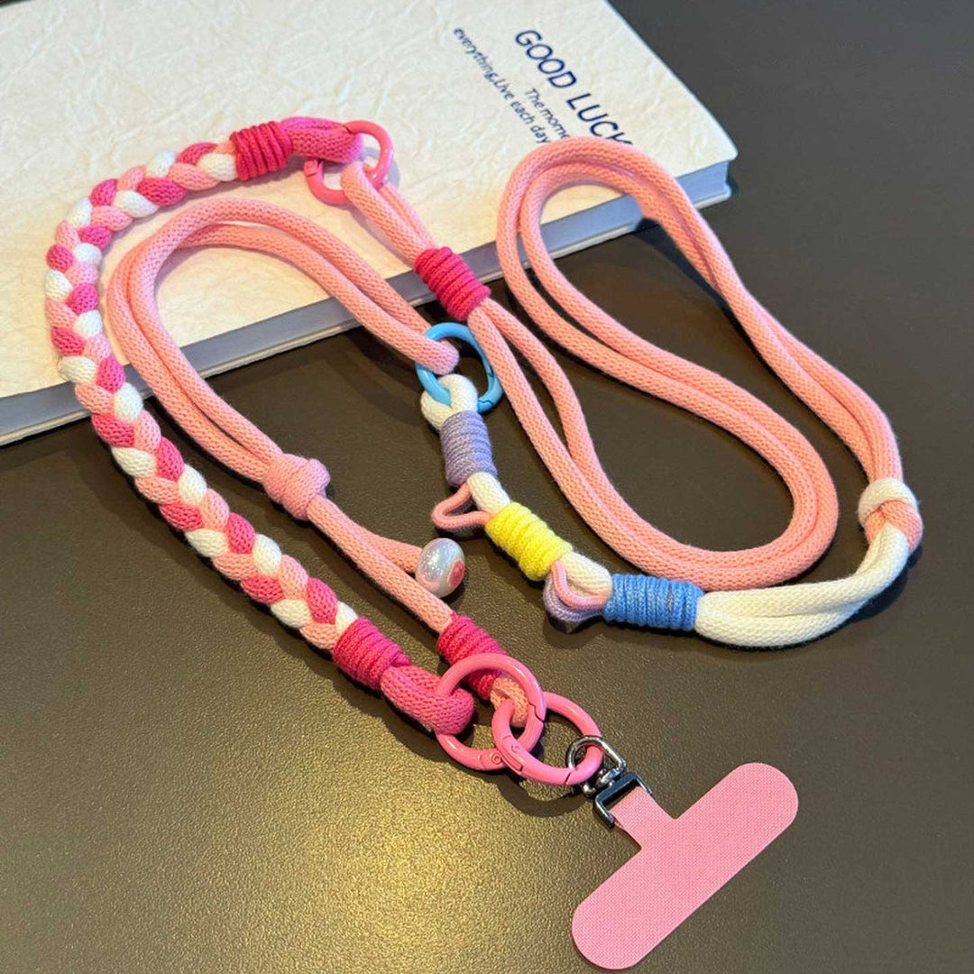 3-in-1 Classic Soft Braided Crossbody Phone Lanyard