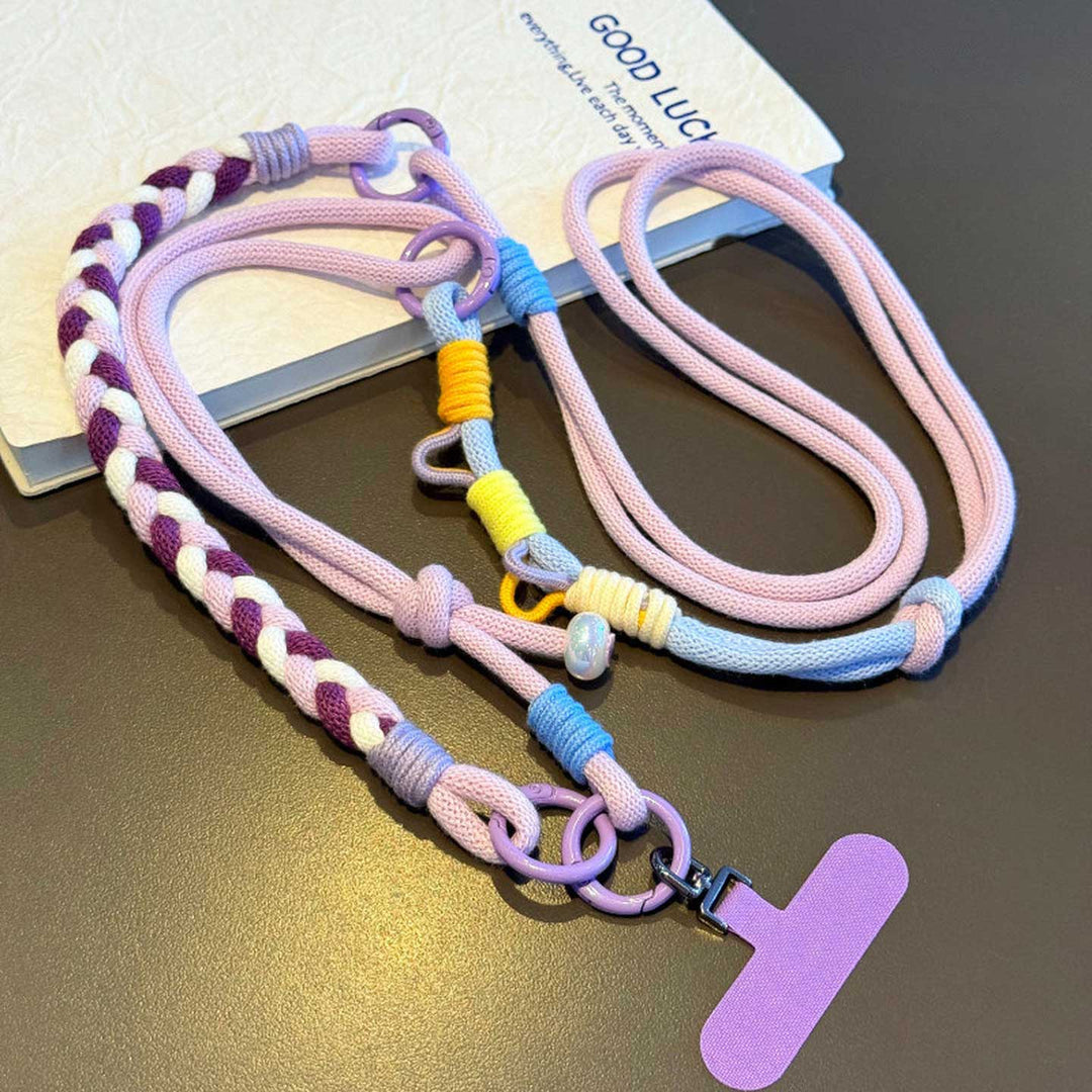 3-in-1 Classic Soft Braided Crossbody Phone Lanyard