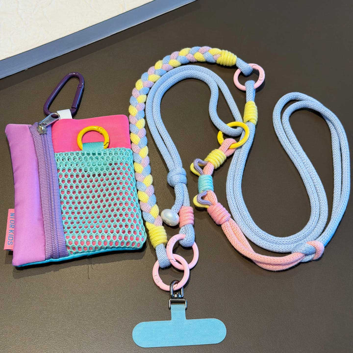 3-in-1 Classic Soft Braided Crossbody Phone Lanyard