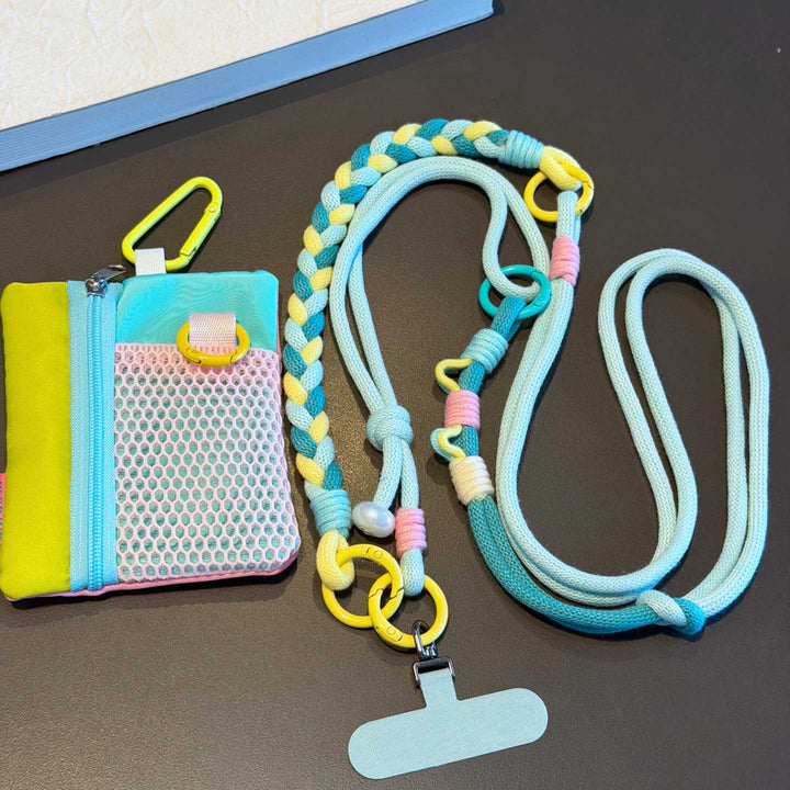 3-in-1 Classic Soft Braided Crossbody Phone Lanyard