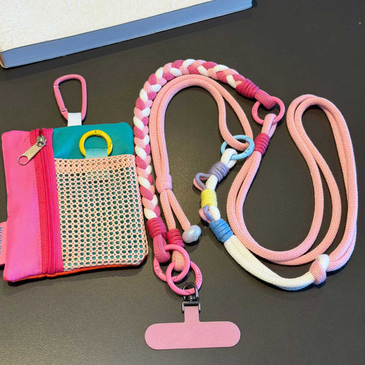 3-in-1 Classic Soft Braided Crossbody Phone Lanyard