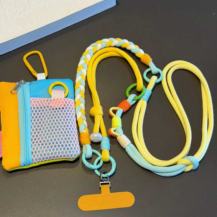 3-in-1 Classic Soft Braided Crossbody Phone Lanyard