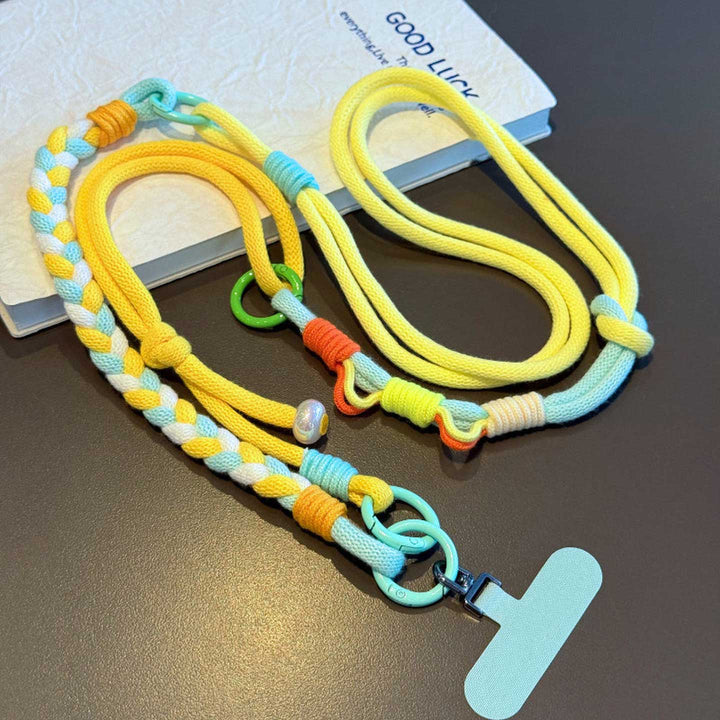3-in-1 Classic Soft Braided Crossbody Phone Lanyard