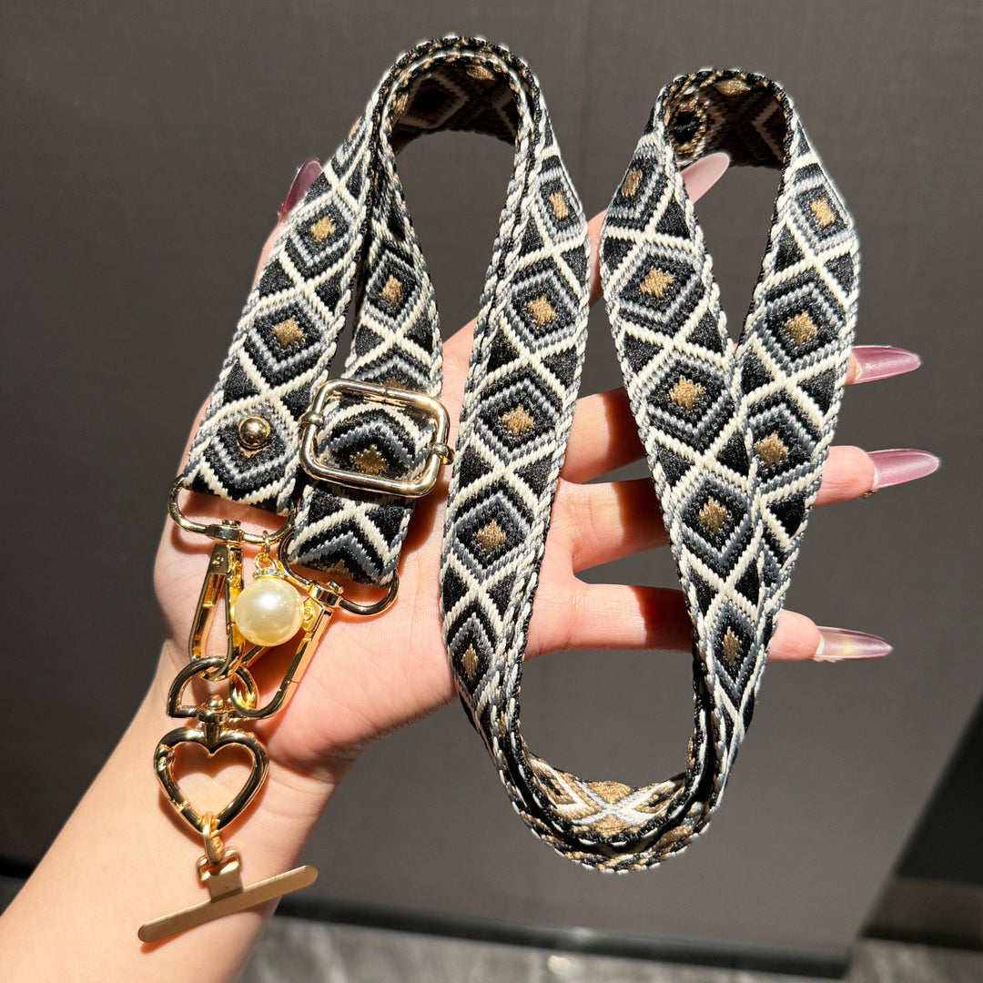 Artisan Patterned Crossbody Phone Lanyard