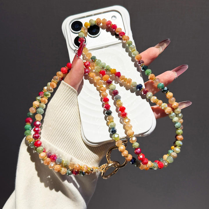 Colorful Beaded Crossbody Phone Strap