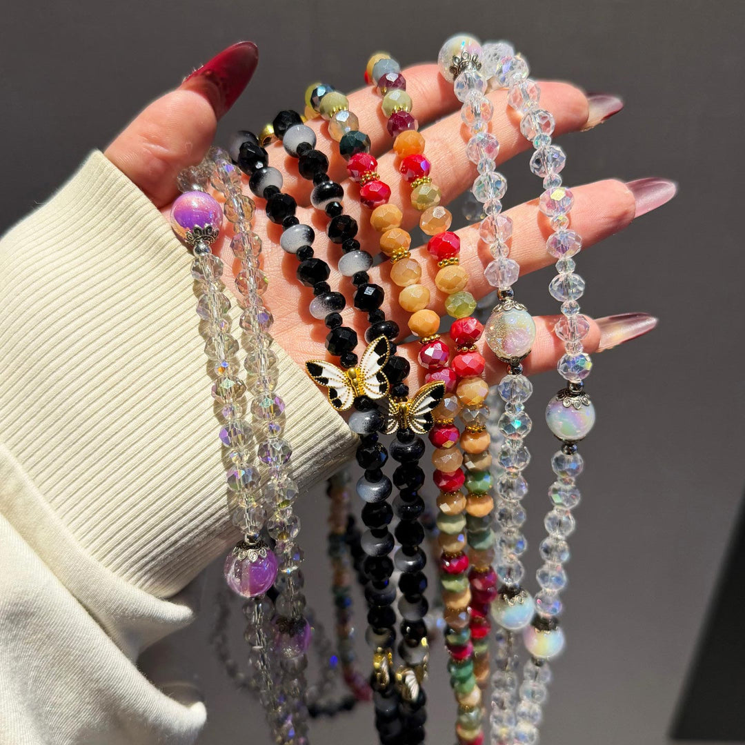Colorful Beaded Crossbody Phone Strap