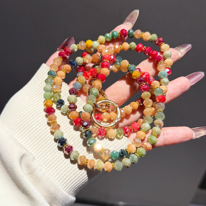 Colorful Beaded Crossbody Phone Strap