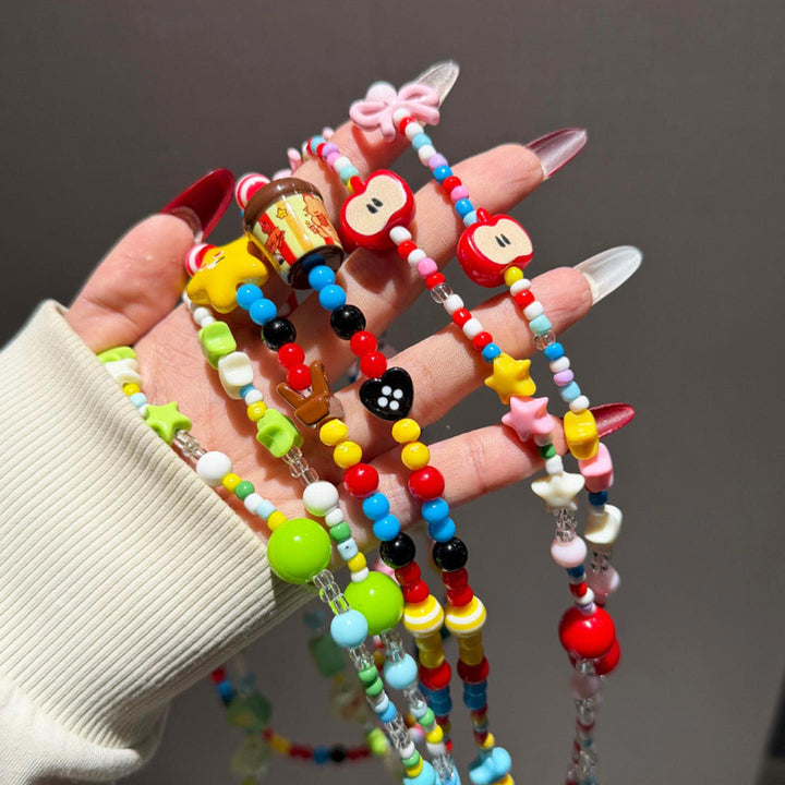 Colorful Beaded Crossbody Phone Strap