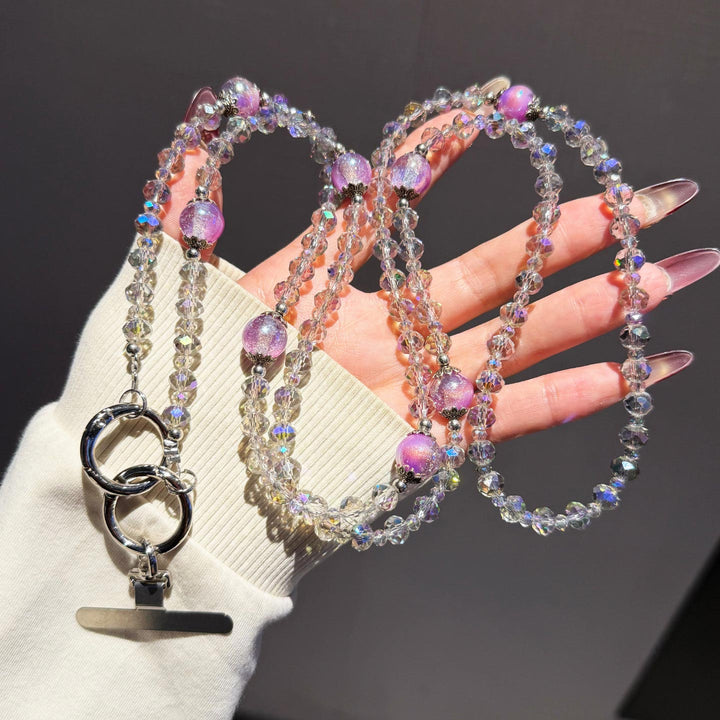 Colorful Beaded Crossbody Phone Strap