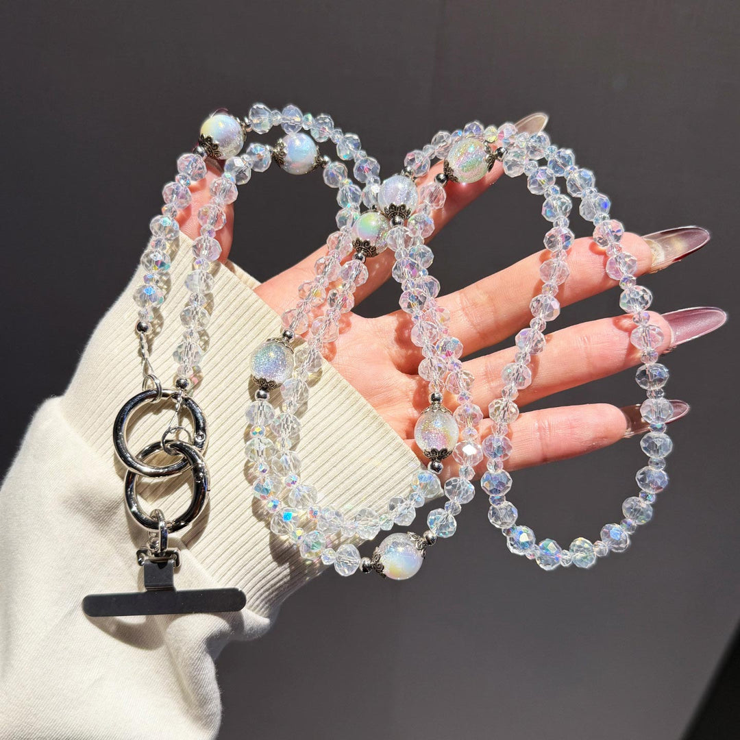 Colorful Beaded Crossbody Phone Strap