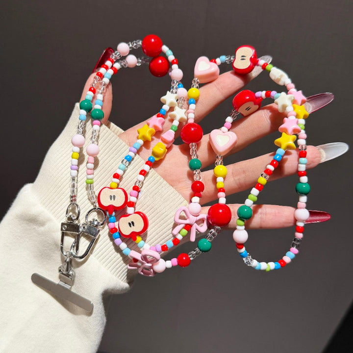 Colorful Beaded Crossbody Phone Strap