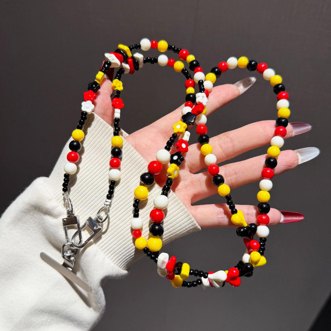 Colorful Beaded Crossbody Phone Strap