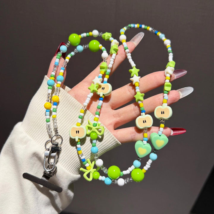 Colorful Beaded Crossbody Phone Strap