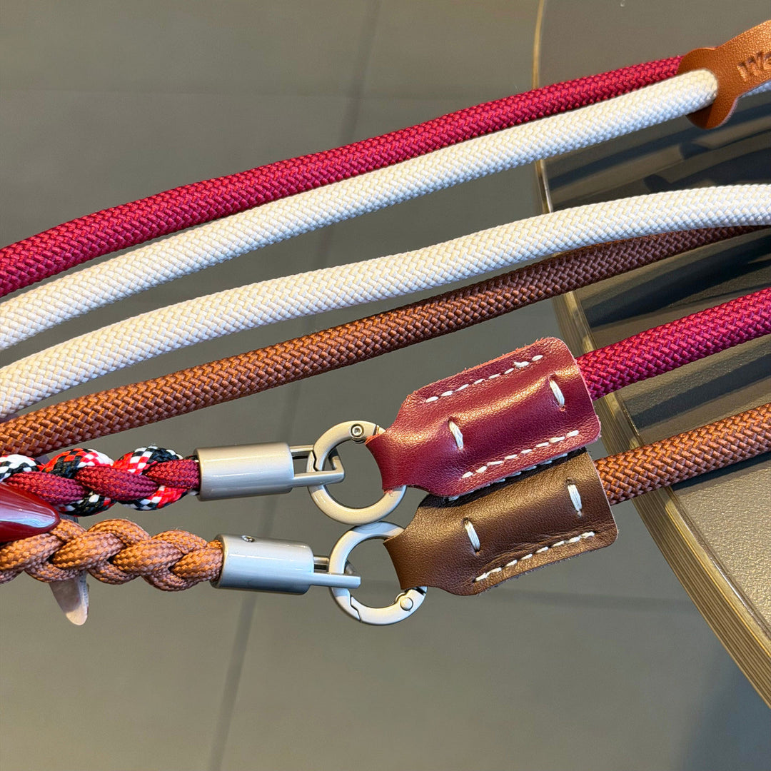 3-in-1 Modern Braided Phone Lanyard with Pouch