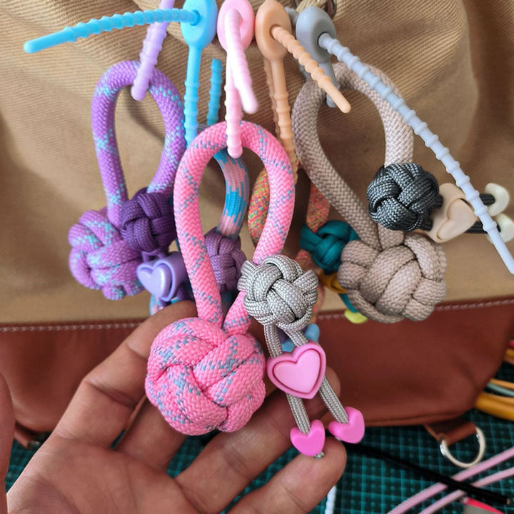Handmade Braided Ball Bag Charm