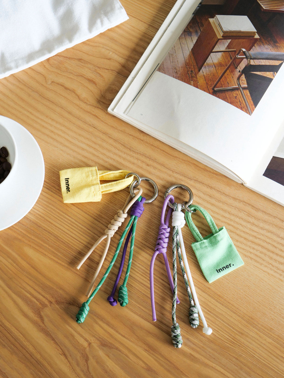 Handmade Multi-Charm Bag Charm Keyring