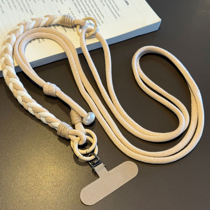 3-in-1 Classic Soft Braided Crossbody Phone Lanyard