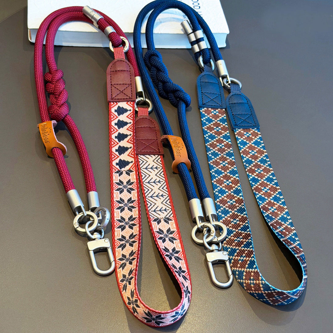 3-in-1 Boho Woven Crossbody Phone Lanyard