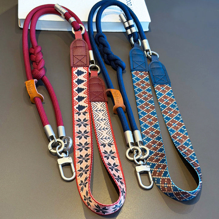 3-in-1 Boho Woven Crossbody Phone Lanyard