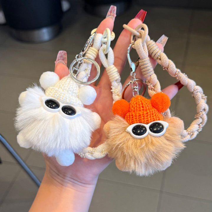 Cute Phone Charm Strap with Pom, Bag Charm & Keyring